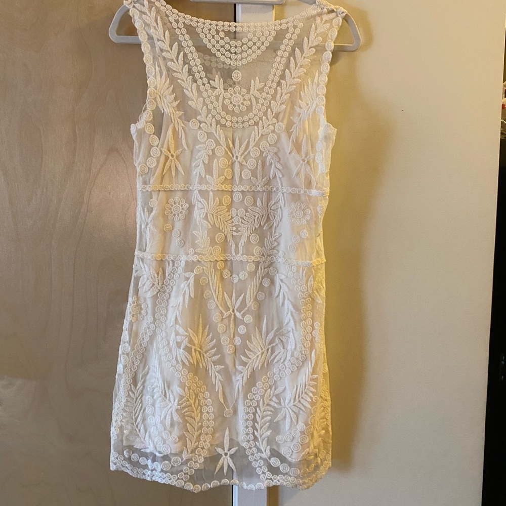 White lace dress